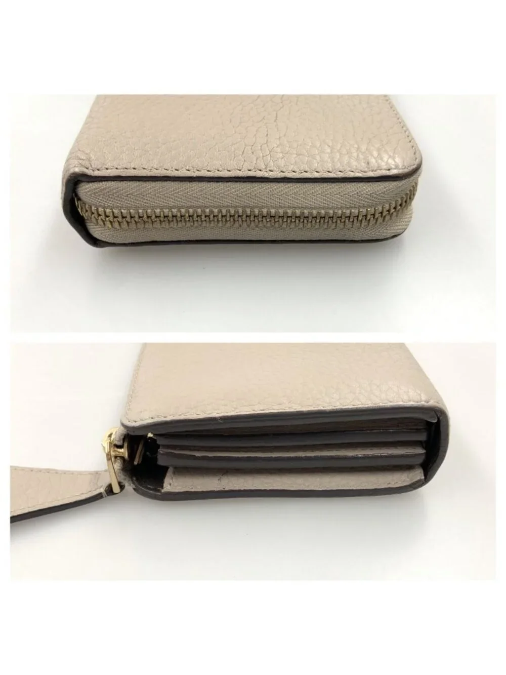 Louis Vuitton Portefeuille Comet L-shaped Zipper Wallet Beige